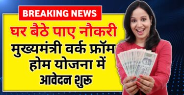 अब घर बैठे पाए नौकरी, मुख्यमंत्री वर्क फ्रॉम होम योजना, work from home job Yojana 2025