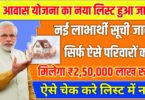 पीएम आवास की नई लाभार्थी सूची हुआ जारी, इन सभी को मिलेगा 1,20,000 से 2,50,000 तक का लाभ